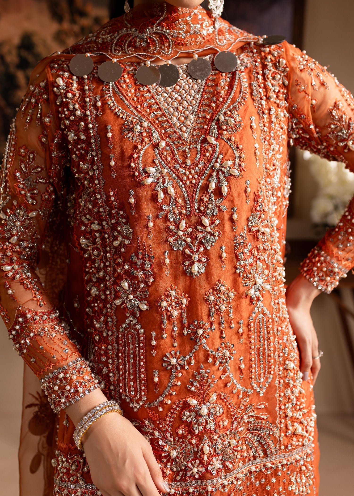 Maria Osama Khan | Lamhay Wedding Festive | Gulnaar M Short Shirt