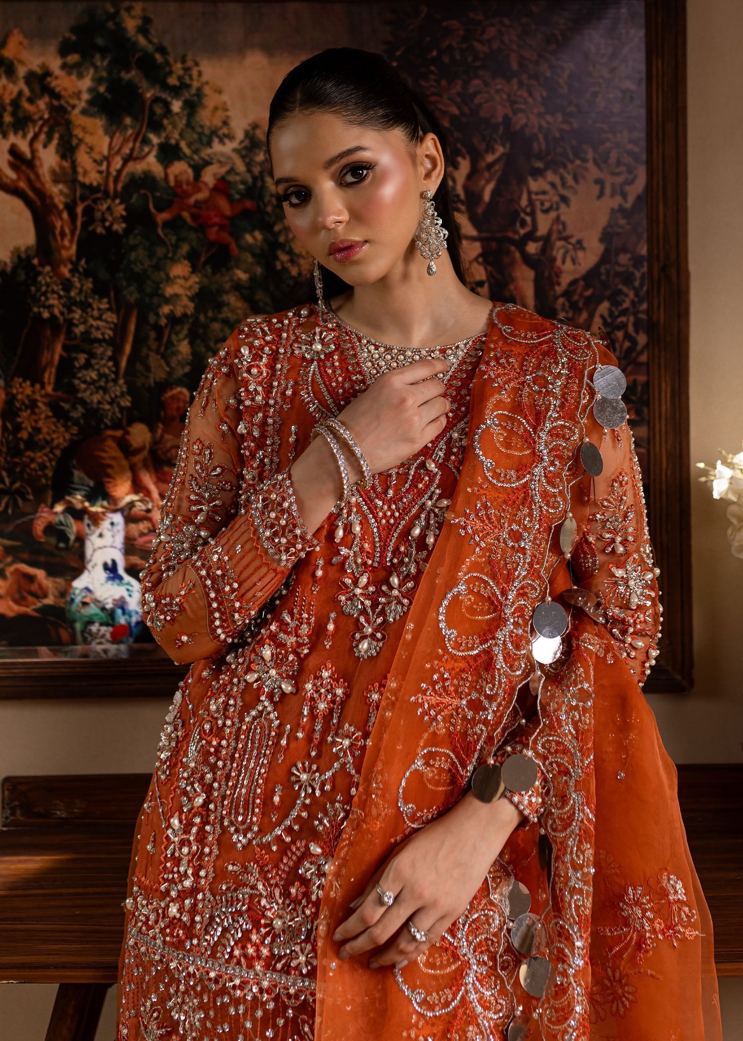 Maria Osama Khan | Lamhay Wedding Festive | Gulnaar L Short Shirt