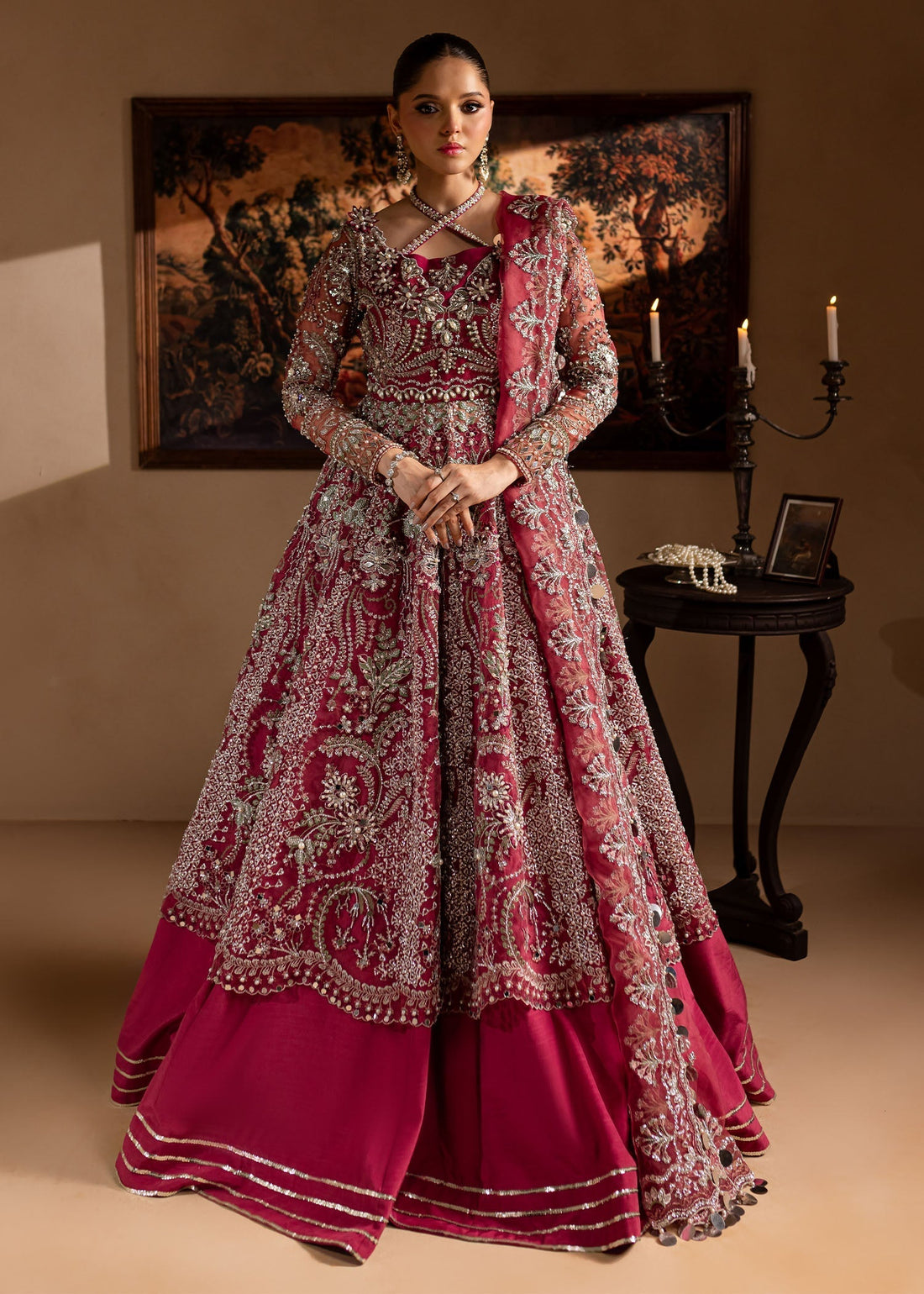 Maria Osama Khan | Lamhay Wedding Festive | Nayab XS Frock with Lehnga
