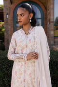 Qalamkar | Q Line Lawn 25 | QM-18 Feeha XL White Lawn
