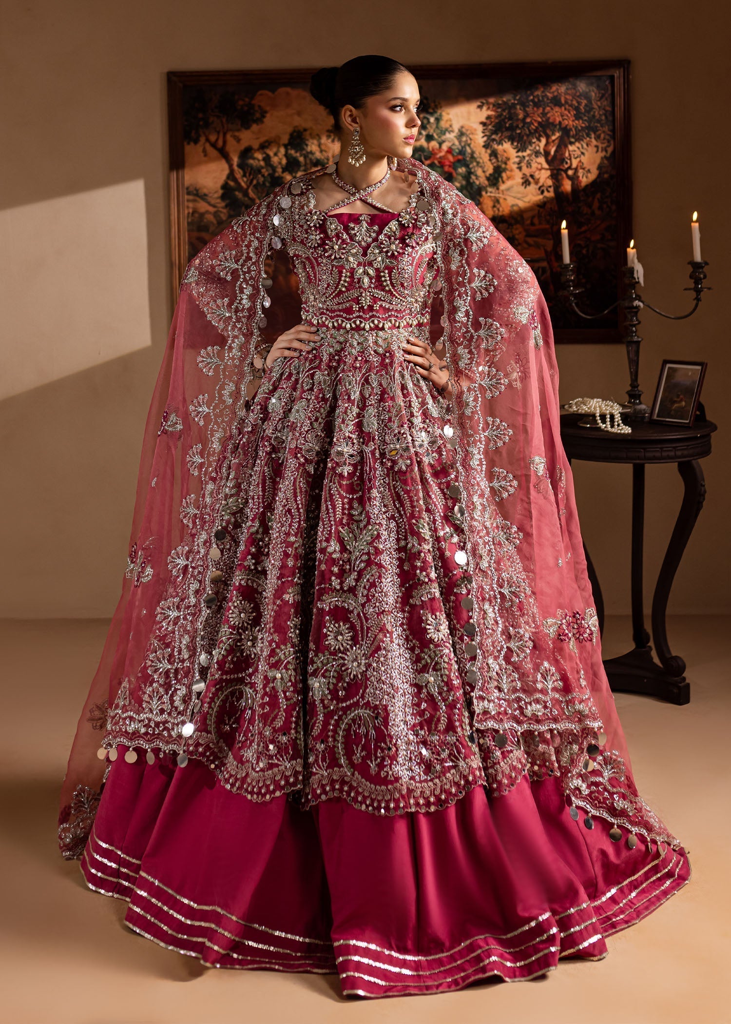 Maria Osama Khan | Lamhay Wedding Festive | Nayab L Frock with Lehnga