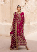 Akbar Aslam | Dastaan Luxury Formals | Gulebahar XL Magenta Silk