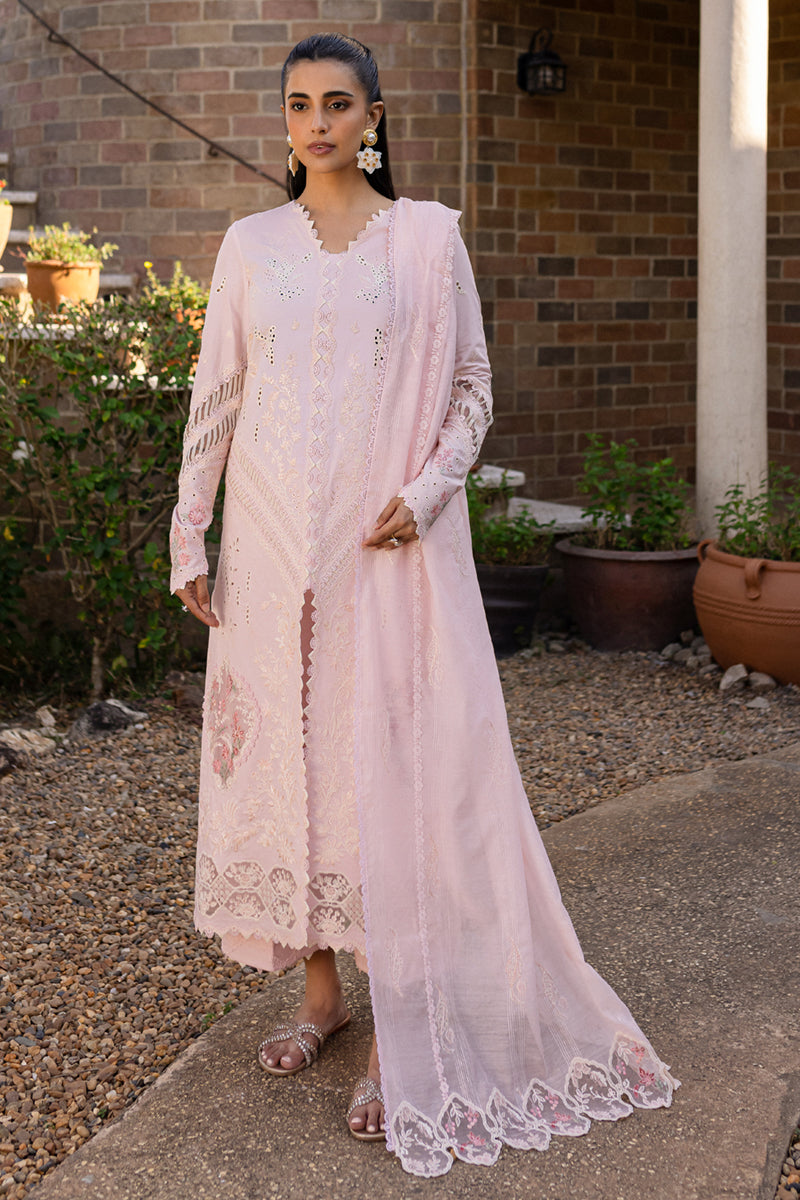 Qalamkar | Q Line Lawn 25 | QM-03 Rune XS Light Pink Lawn