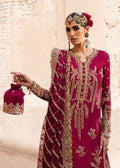 Akbar Aslam | Dastaan Luxury Formals | Gulebahar L Magenta Silk
