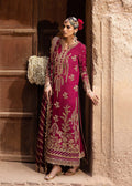 Akbar Aslam | Dastaan Luxury Formals | Gulebahar Custom Size Magenta Silk