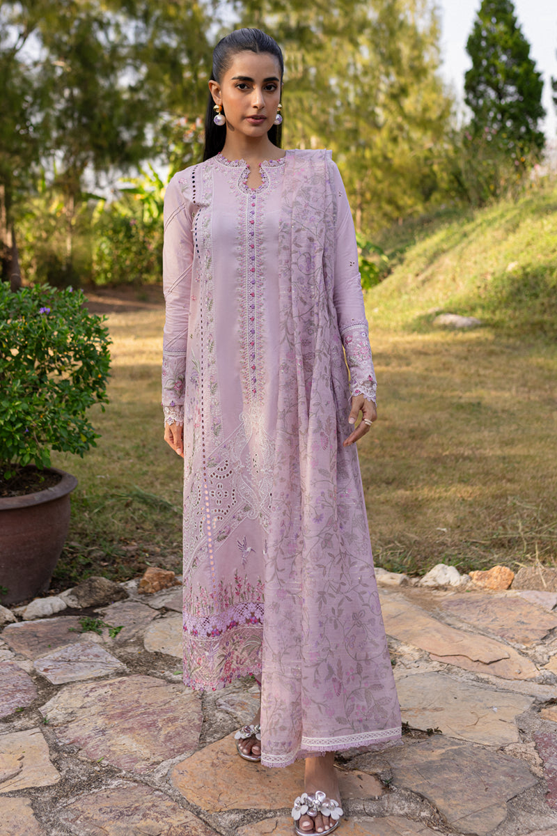 Qalamkar | Q Line Lawn 25 | QM-05 Cecilia L Lilac Lawn