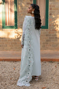 Qalamkar | Q Line Lawn 25 | QM-16 Lune S Ice Blue Lawn