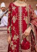 Akbar Aslam | Dastaan Luxury Formals | Arusa XL Red Tissue Silk