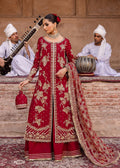 Akbar Aslam | Dastaan Luxury Formals | Arusa Custom Size Red Tissue Silk