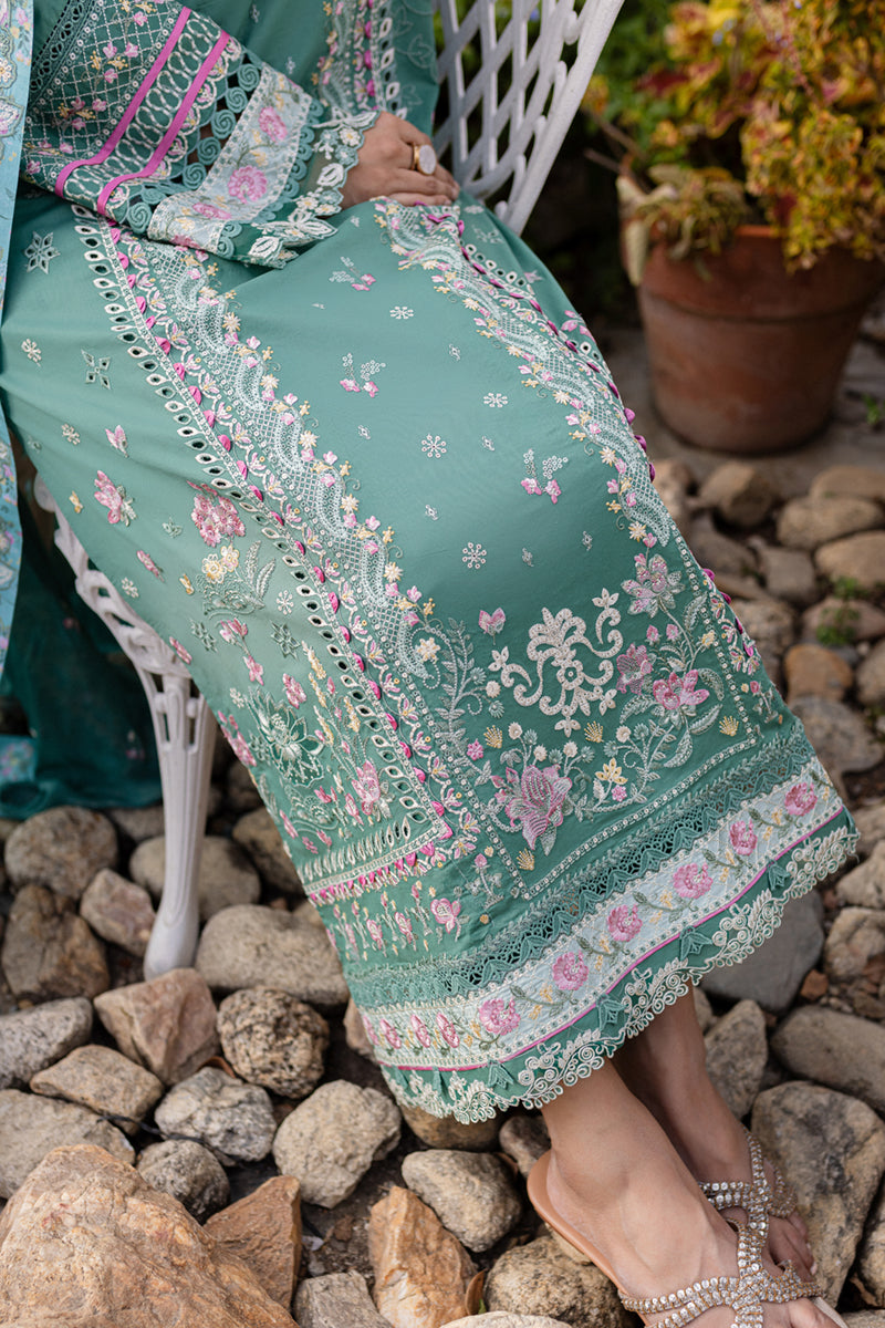 Qalamkar | Q Line Lawn 25 | QM-06 Omi L Mint Green Lawn