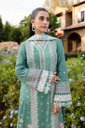 Qalamkar | Q Line Lawn 25 | QM-06 Omi Custom Size Mint Green Lawn