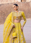Akbar Aslam | Dastaan Luxury Formals | Nureh L Yellow Silk