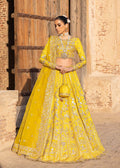 Akbar Aslam | Dastaan Luxury Formals | Nureh Custom Size Yellow Silk