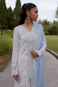 Qalamkar | Q Line Lawn 25 | QM-07 Kian XL Light Blue Lawn