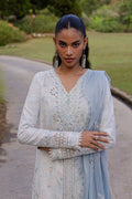 Qalamkar | Q Line Lawn 25 | QM-07 Kian L Light Blue Lawn