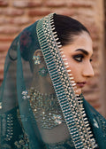 Akbar Aslam | Dastaan Luxury Formals | Nazgul L Sea Green Silk