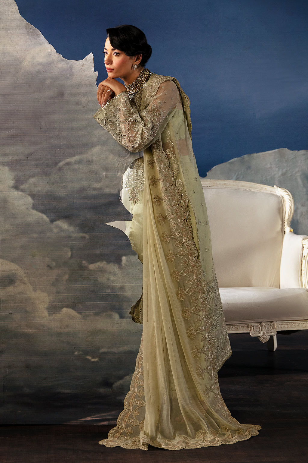 Afrozeh | La Fuchsia Festive 24 | Zelena - Pakistani Designer Dress - by Afrozeh | Type: Formal - 100% Original at Saira Sultan