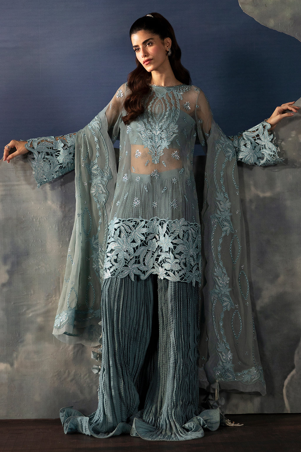 Afrozeh | La Fuchsia Festive 24 | Astra - Pakistani Designer Dress - by Afrozeh | Type: Formal - 100% Original at Saira Sultan