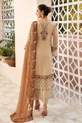 Ramsha | Chevron Chiffon Collection | A-912 S Beige Chiffon