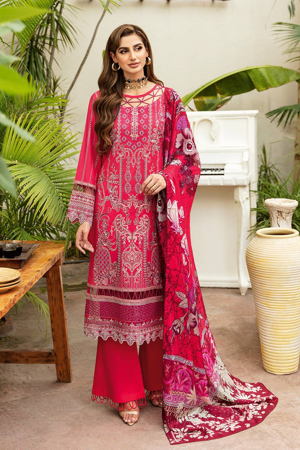 Ramsha | Riwayat Lawn Collection| Y-810 - Pakistani Designer Dress - by Ramsha | Type: Luxury - 100% Original at Saira Sultan