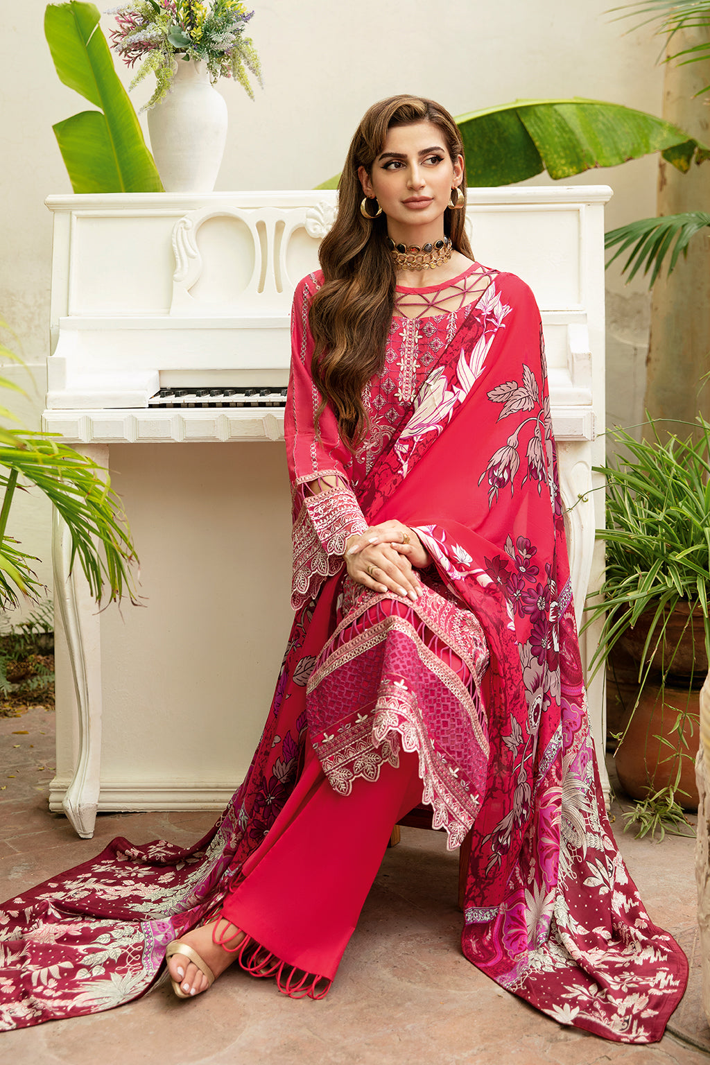Ramsha | Riwayat Lawn Collection| Y-810 - Pakistani Designer Dress - by Ramsha | Type: Luxury - 100% Original at Saira Sultan
