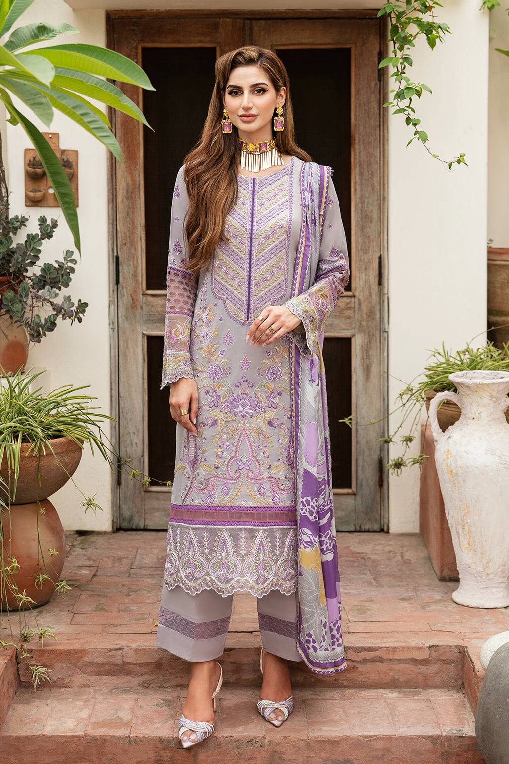 Ramsha | Riwayat Lawn Collection| Y-809 - Pakistani Designer Dress - by Ramsha | Type: Luxury - 100% Original at Saira Sultan