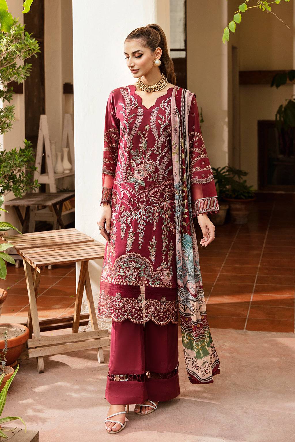 Ramsha | Riwayat Lawn Collection| Y-801 - Pakistani Designer Dress - by Ramsha | Type: Luxury - 100% Original at Saira Sultan