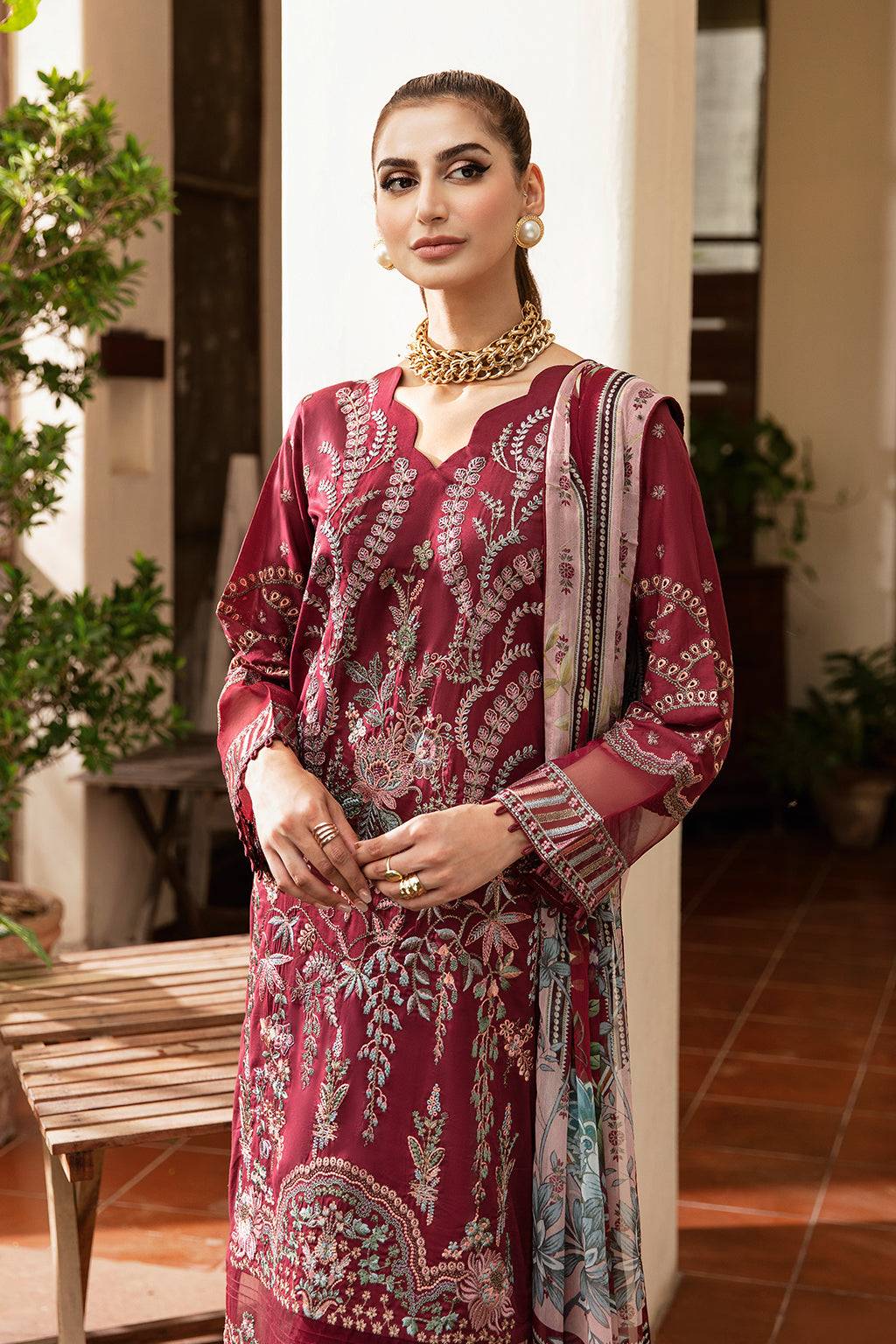 Ramsha | Riwayat Lawn Collection| Y-801 - Pakistani Designer Dress - by Ramsha | Type: Luxury - 100% Original at Saira Sultan