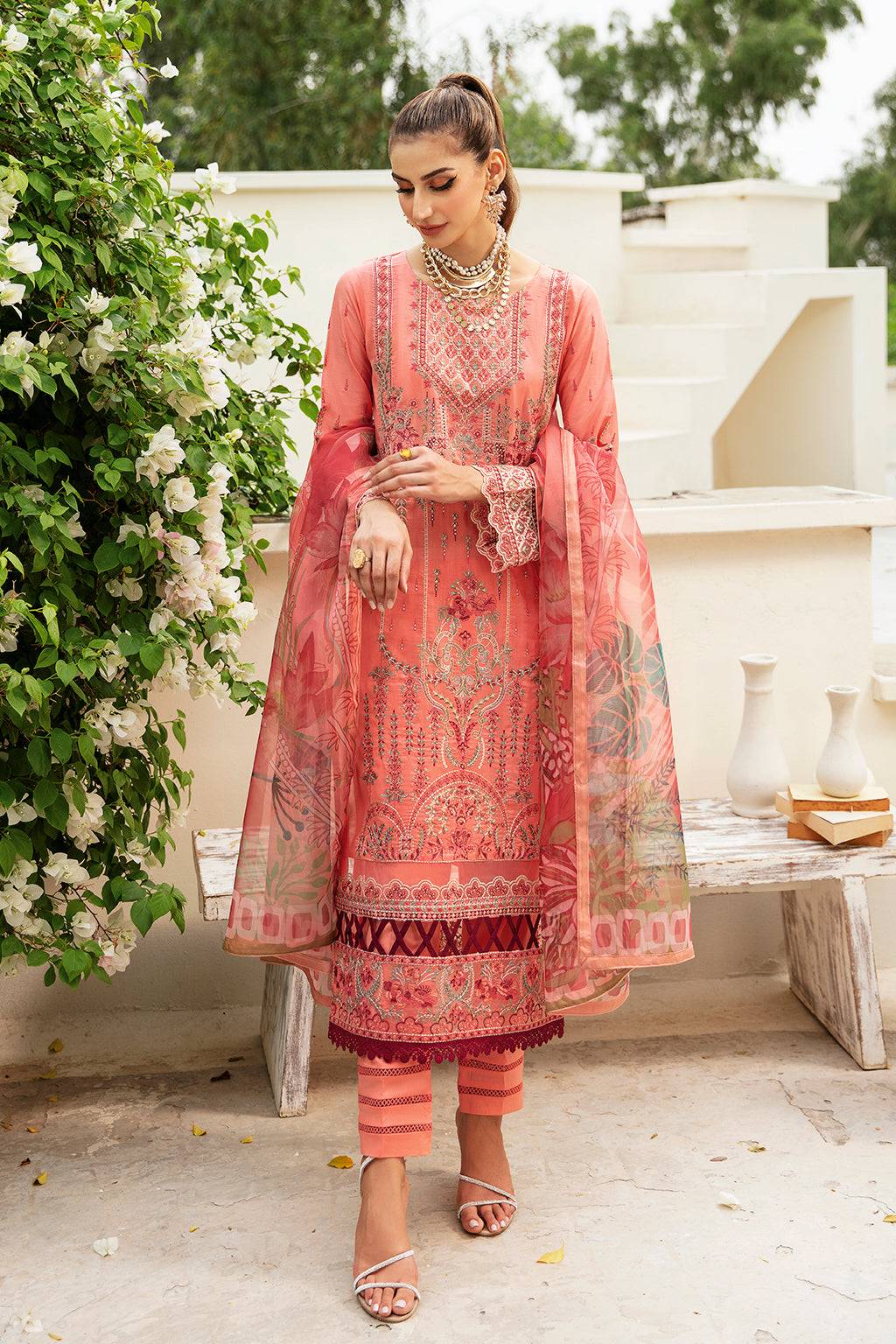 Ramsha | Riwayat Lawn Collection| Y-807 - Pakistani Designer Dress - by Ramsha | Type: Luxury - 100% Original at Saira Sultan