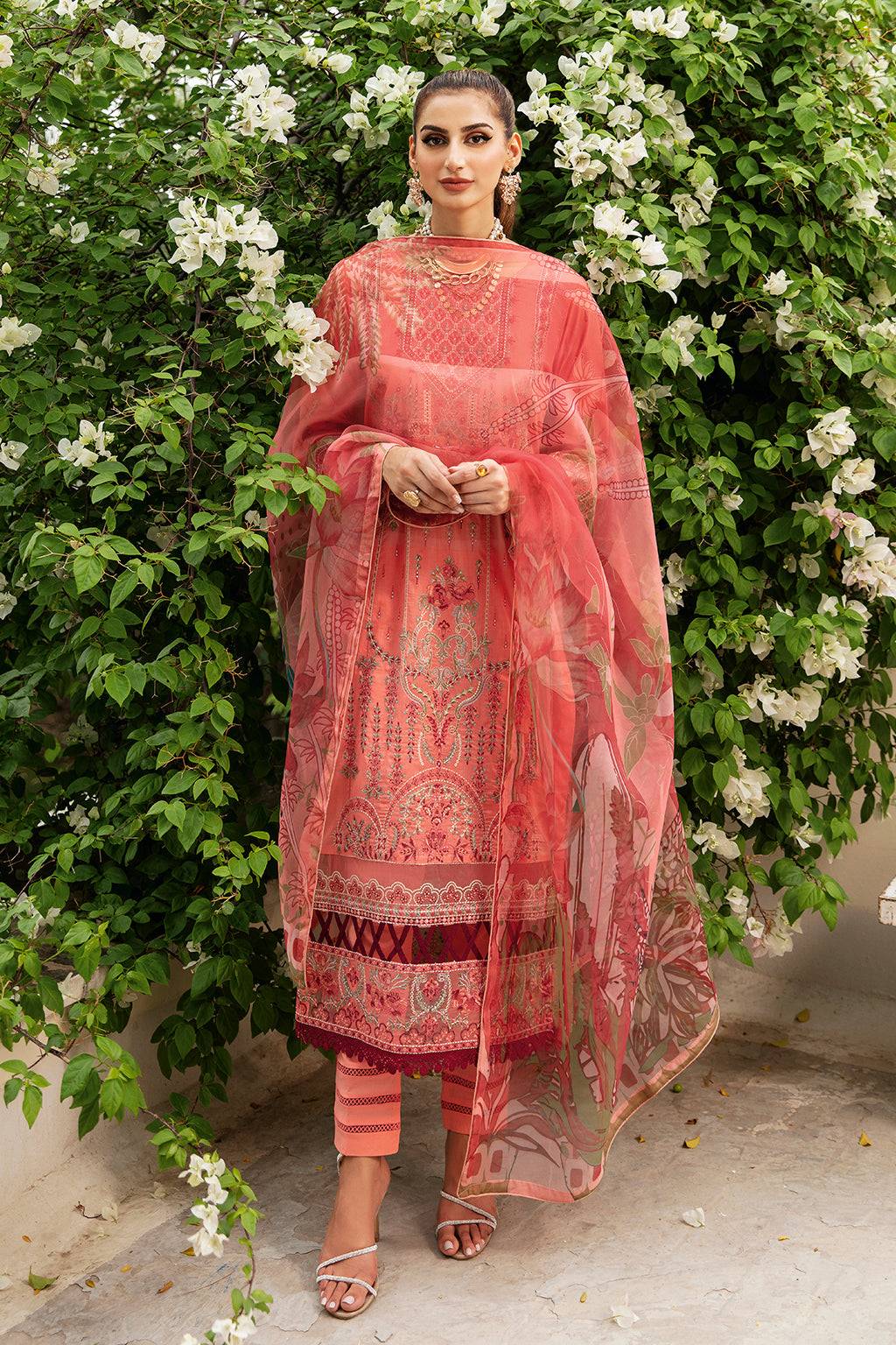 Ramsha | Riwayat Lawn Collection| Y-807 - Pakistani Designer Dress - by Ramsha | Type: Luxury - 100% Original at Saira Sultan