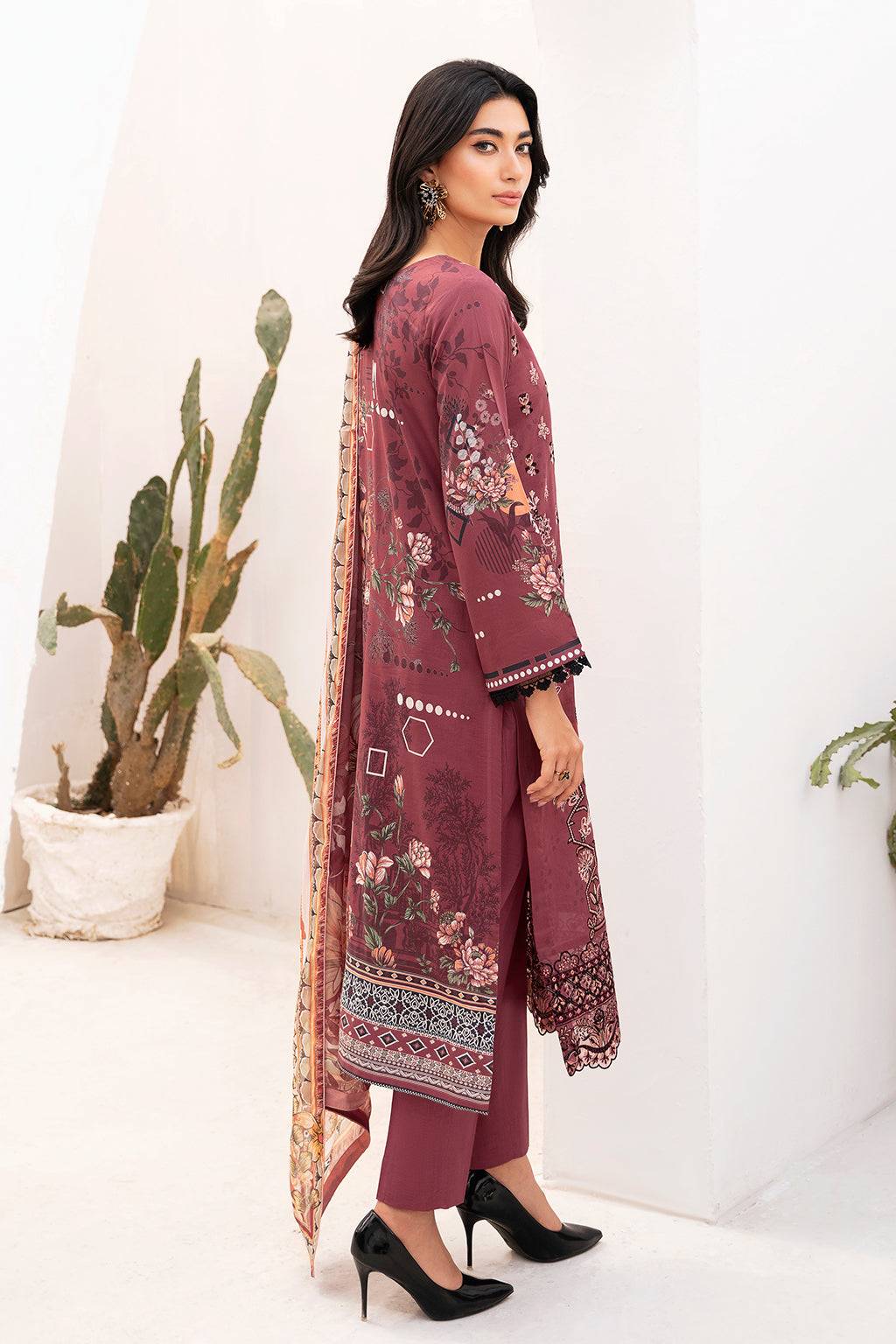 Ramsha | Mashaal Luxury Lawn | L-1108 - Pakistani Designer Dress - by Ramsha | Type: Luxury - 100% Original at Saira Sultan