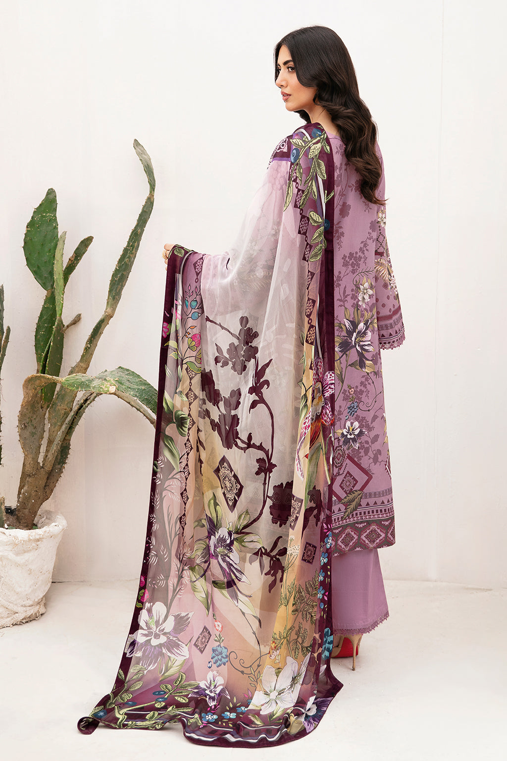 Ramsha | Mashaal Luxury Lawn | L-1103 - Pakistani Designer Dress - by Ramsha | Type: Luxury - 100% Original at Saira Sultan