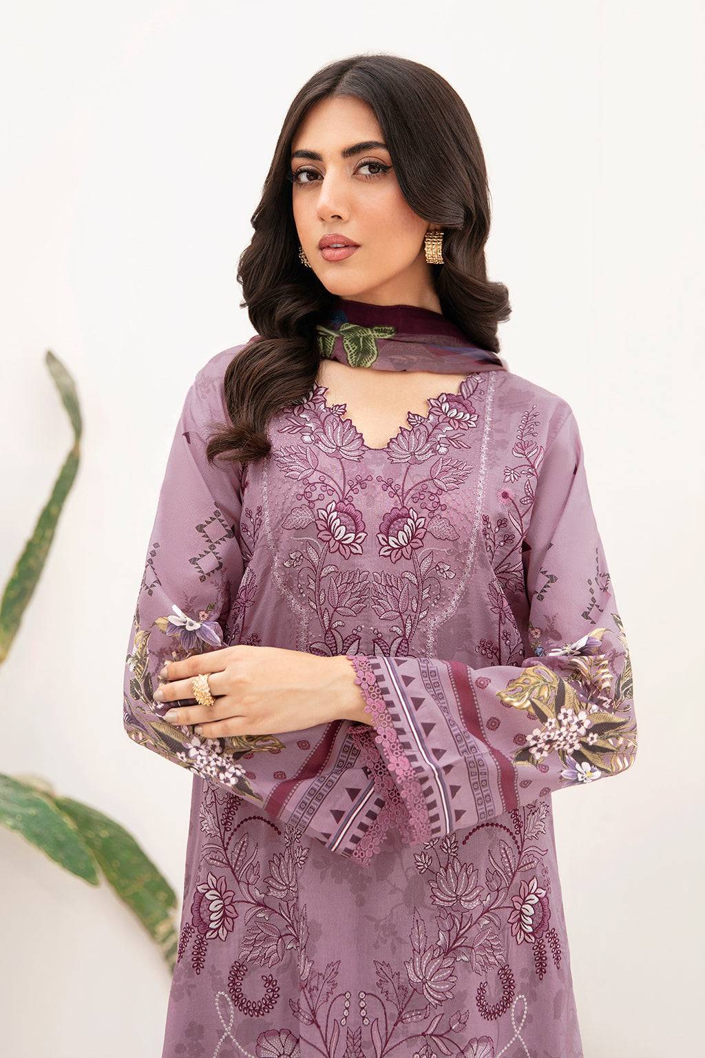 Ramsha | Mashaal Luxury Lawn | L-1103 - Pakistani Designer Dress - by Ramsha | Type: Luxury - 100% Original at Saira Sultan