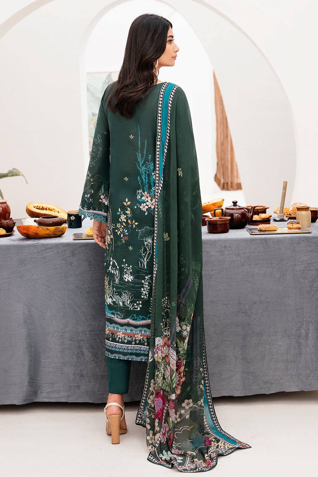 Ramsha | Mashaal Luxury Lawn | L-1109 - Pakistani Designer Dress - by Ramsha | Type: Luxury - 100% Original at Saira Sultan