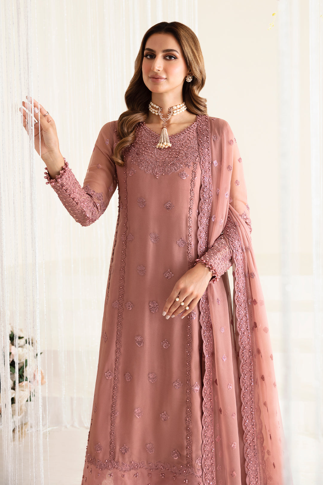 Alizeh | Reena Wedding Edits | AF-HM-4016-CRIMSON - Pakistani Designer Dress - by Alizeh | Type: Formal - 100% Original at Saira Sultan