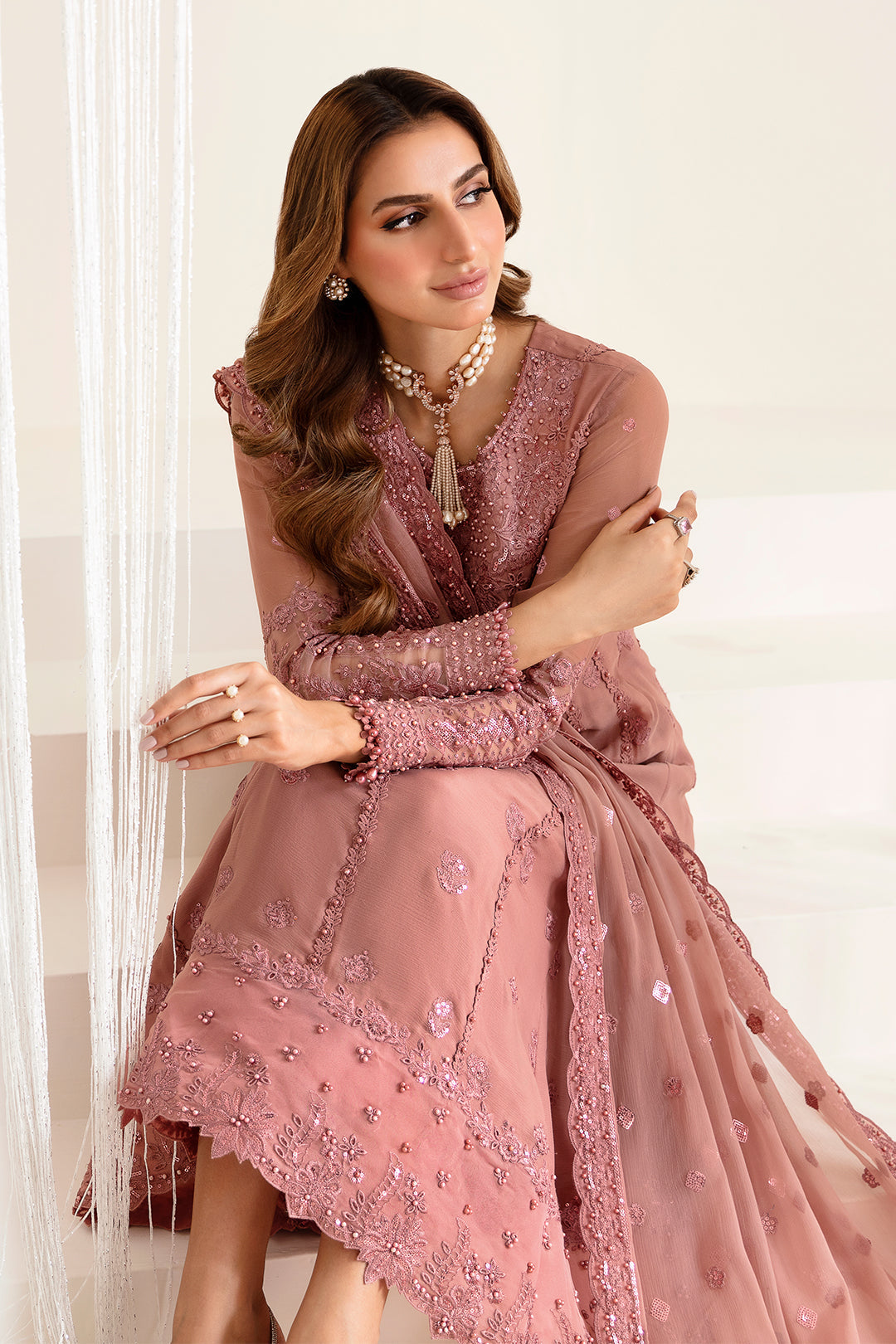 Alizeh | Reena Wedding Edits | AF-HM-4016-CRIMSON - Pakistani Designer Dress - by Alizeh | Type: Formal - 100% Original at Saira Sultan