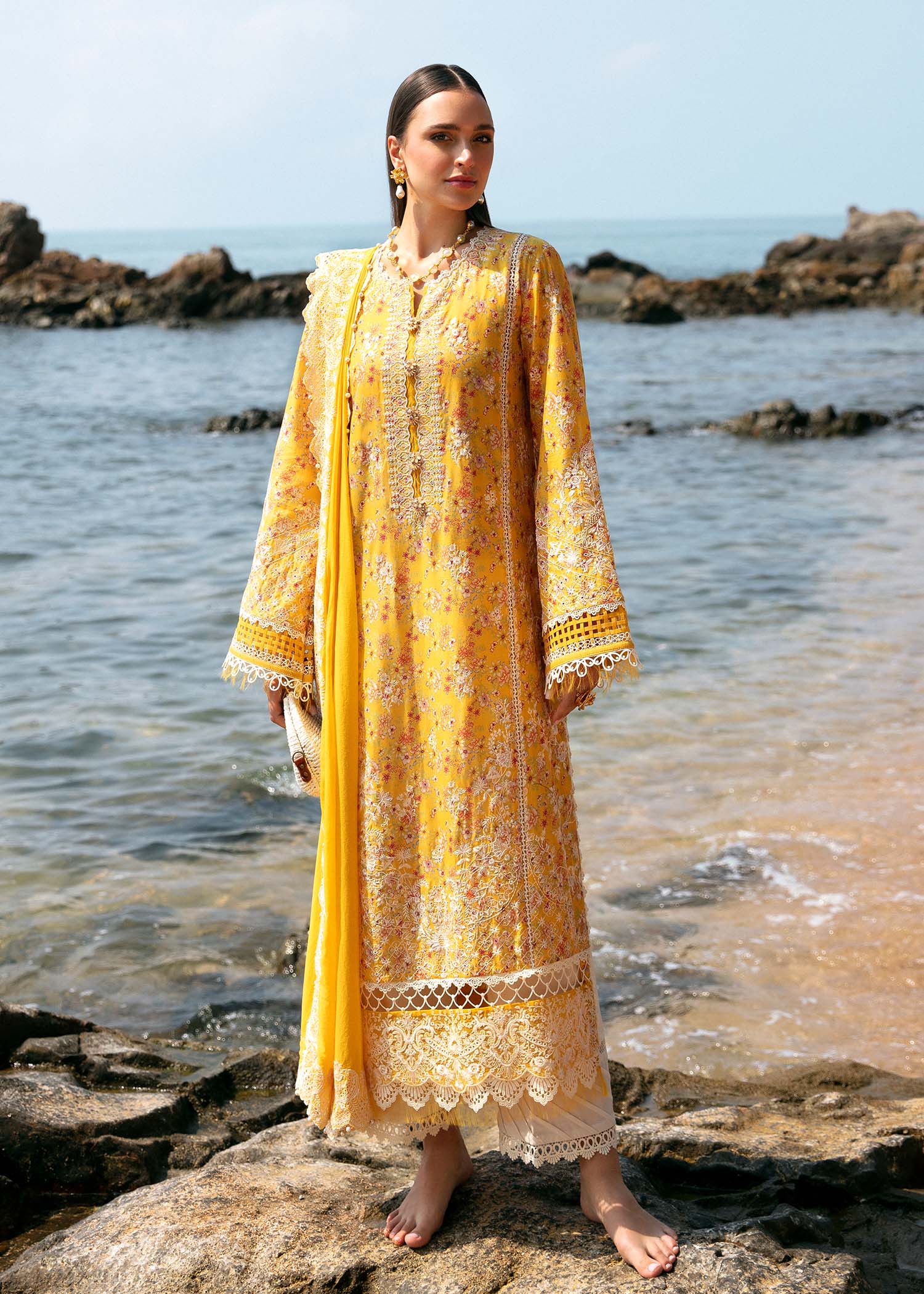 kanwal Malik | Mayal Luxury Lawn | Elara - Pakistani Designer Dress - by Kanwal Malik | Type: Luxury - 100% Original at Saira Sultan
