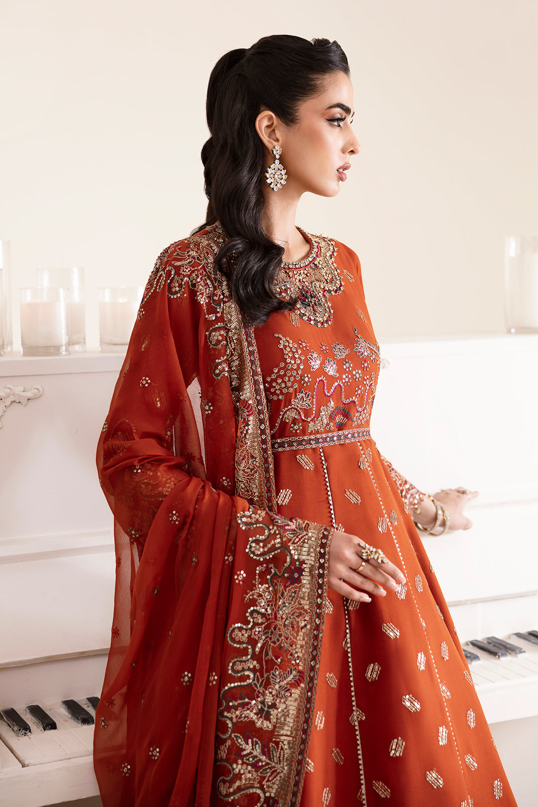 Alizeh | Reena Wedding Edits | AF-HM-4014-RUSTIC - Pakistani Designer Dress - by Alizeh | Type: Formal - 100% Original at Saira Sultan