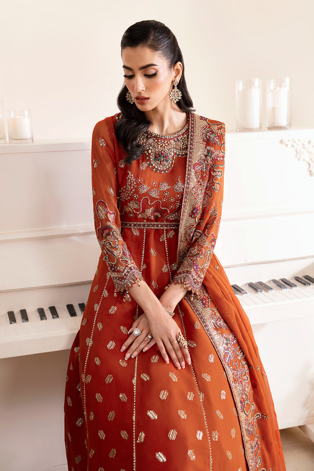 Alizeh | Reena Wedding Edits | AF-HM-4014-RUSTIC - Pakistani Designer Dress - by Alizeh | Type: Formal - 100% Original at Saira Sultan