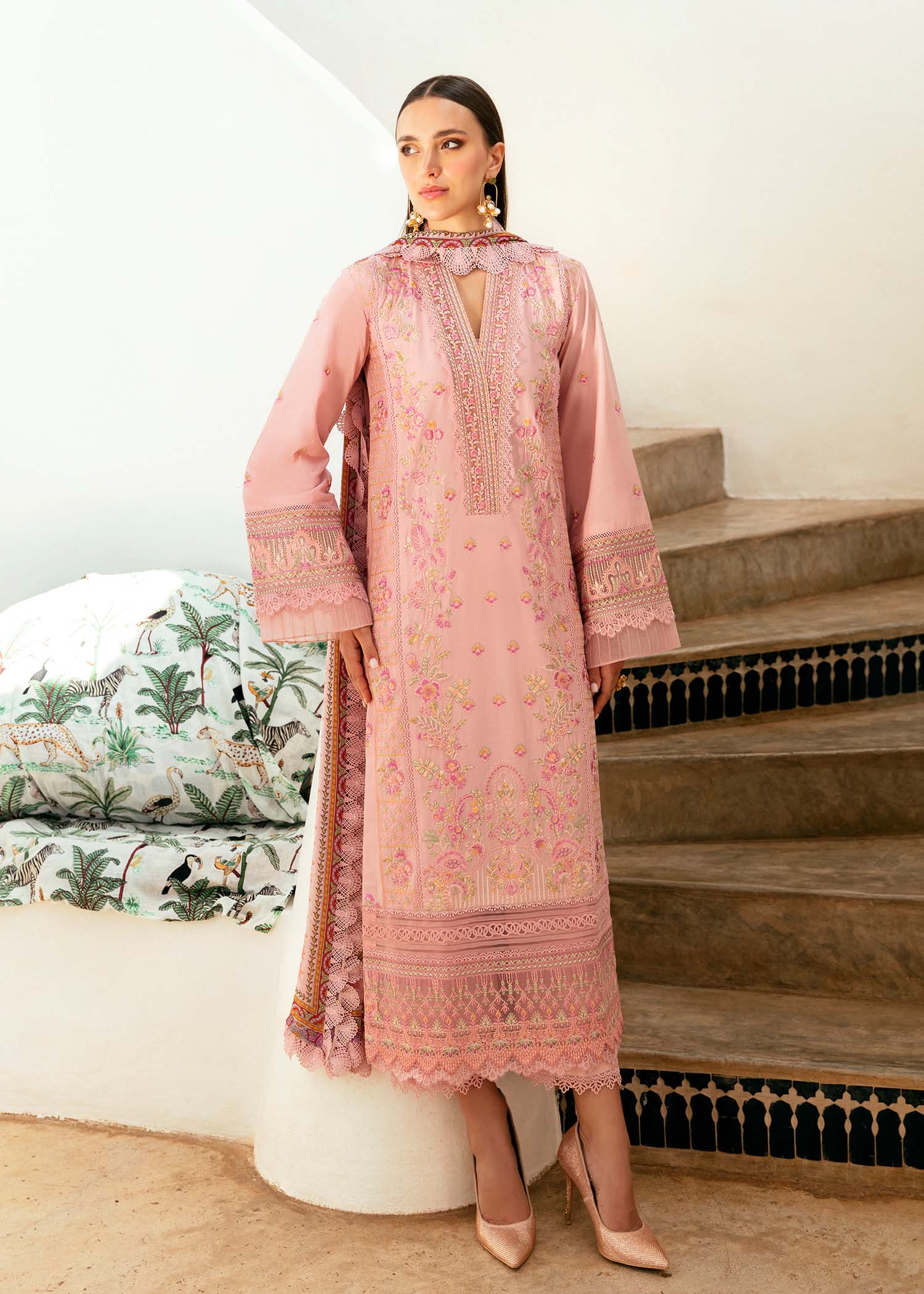 kanwal Malik | Mayal Luxury Lawn | Raham - Pakistani Designer Dress - by Kanwal Malik | Type: Luxury - 100% Original at Saira Sultan