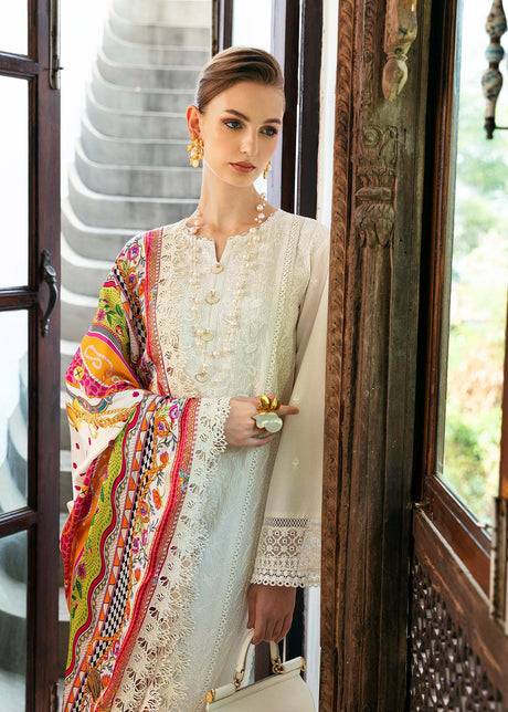 kanwal Malik | Mayal Luxury Lawn | Cerise - Pakistani Designer Dress - by Kanwal Malik | Type: Luxury - 100% Original at Saira Sultan