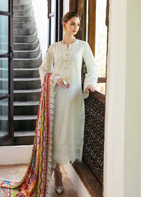 kanwal Malik | Mayal Luxury Lawn | Cerise - Pakistani Designer Dress - by Kanwal Malik | Type: Luxury - 100% Original at Saira Sultan