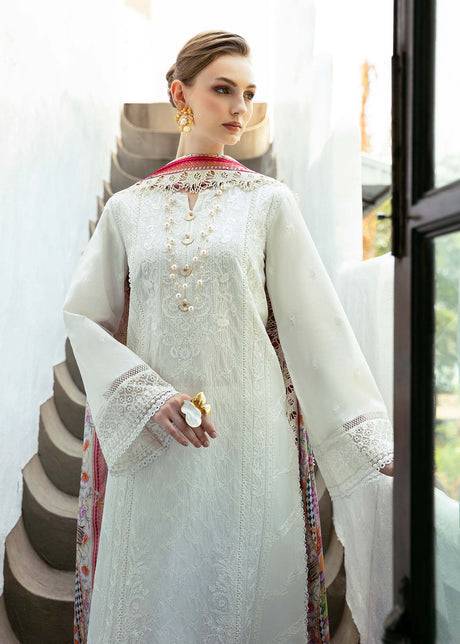 kanwal Malik | Mayal Luxury Lawn | Cerise - Pakistani Designer Dress - by Kanwal Malik | Type: Luxury - 100% Original at Saira Sultan