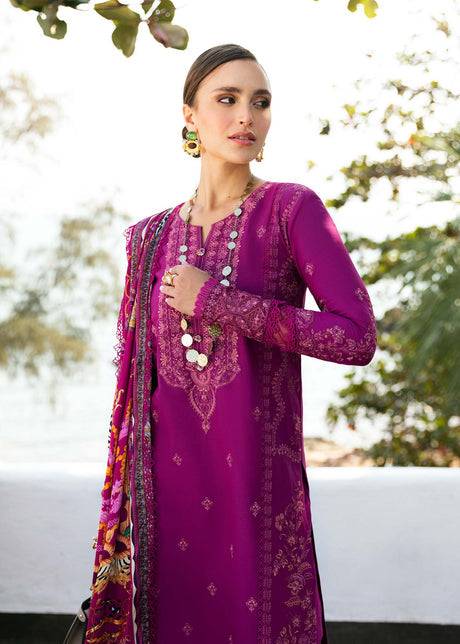 kanwal Malik | Mayal Luxury Lawn | Samar - Pakistani Designer Dress - by Kanwal Malik | Type: Luxury - 100% Original at Saira Sultan