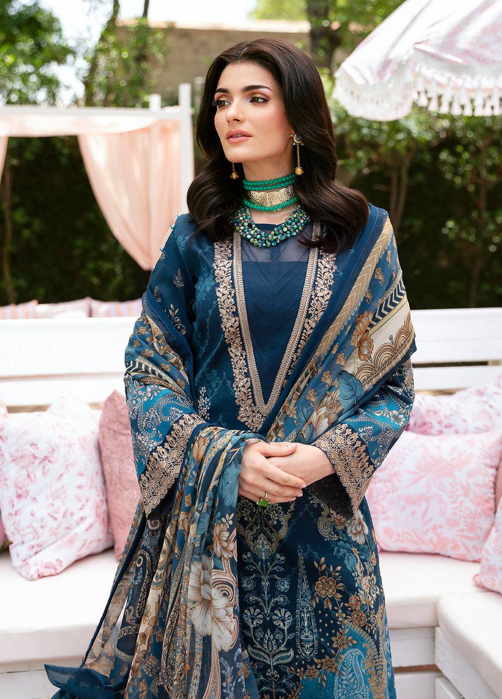 Gulaal | Summer Glow Lawn 24 | SYLVIYA (GL-L-24V3-01) - Pakistani Designer Dress - by Gulaal | Type: Luxury - 100% Original at Saira Sultan