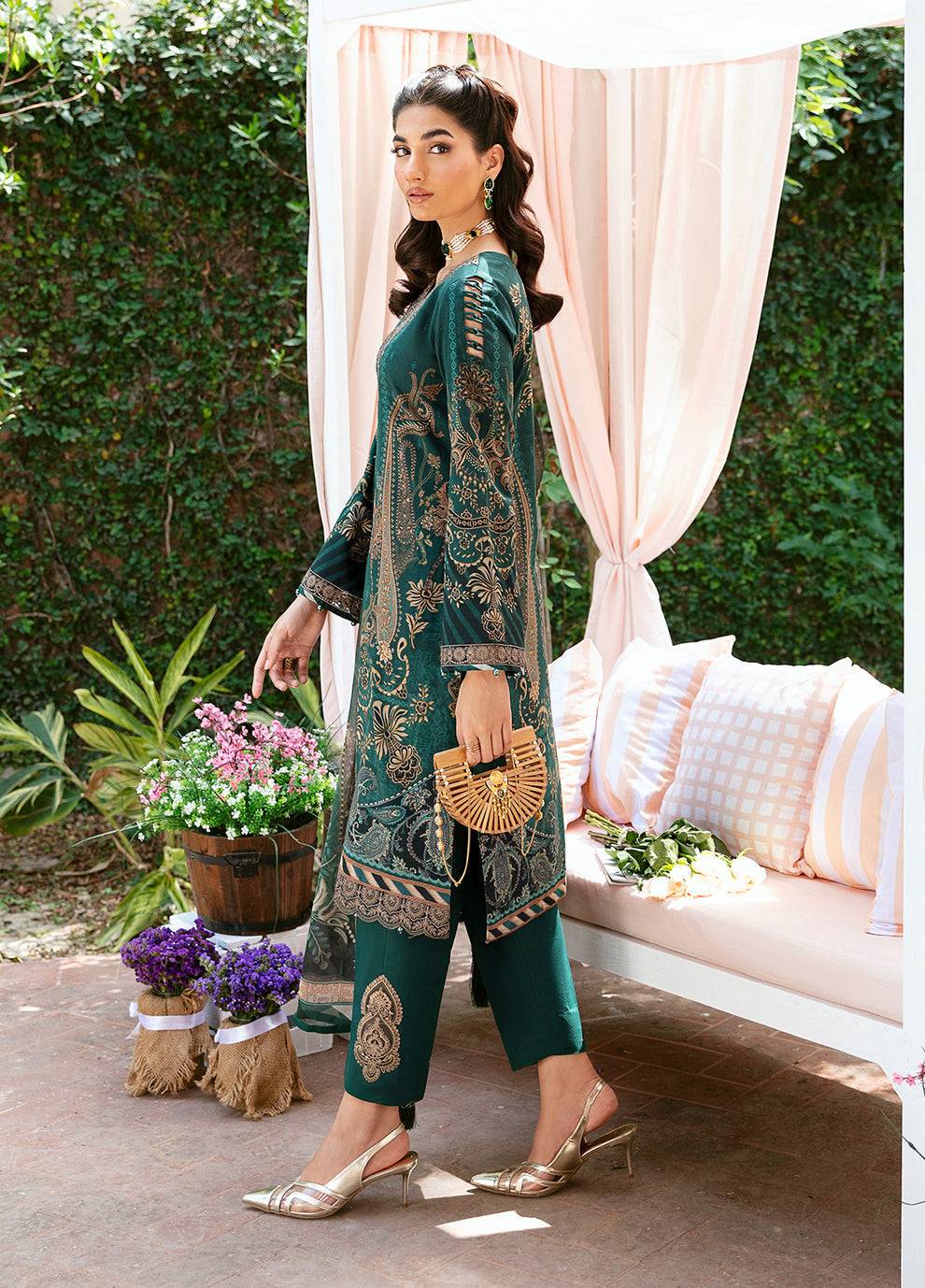 Gulaal | Summer Glow Lawn 24 | EMMELINE (GL-L-24V3-08) - Pakistani Designer Dress - by Gulaal | Type: Luxury - 100% Original at Saira Sultan