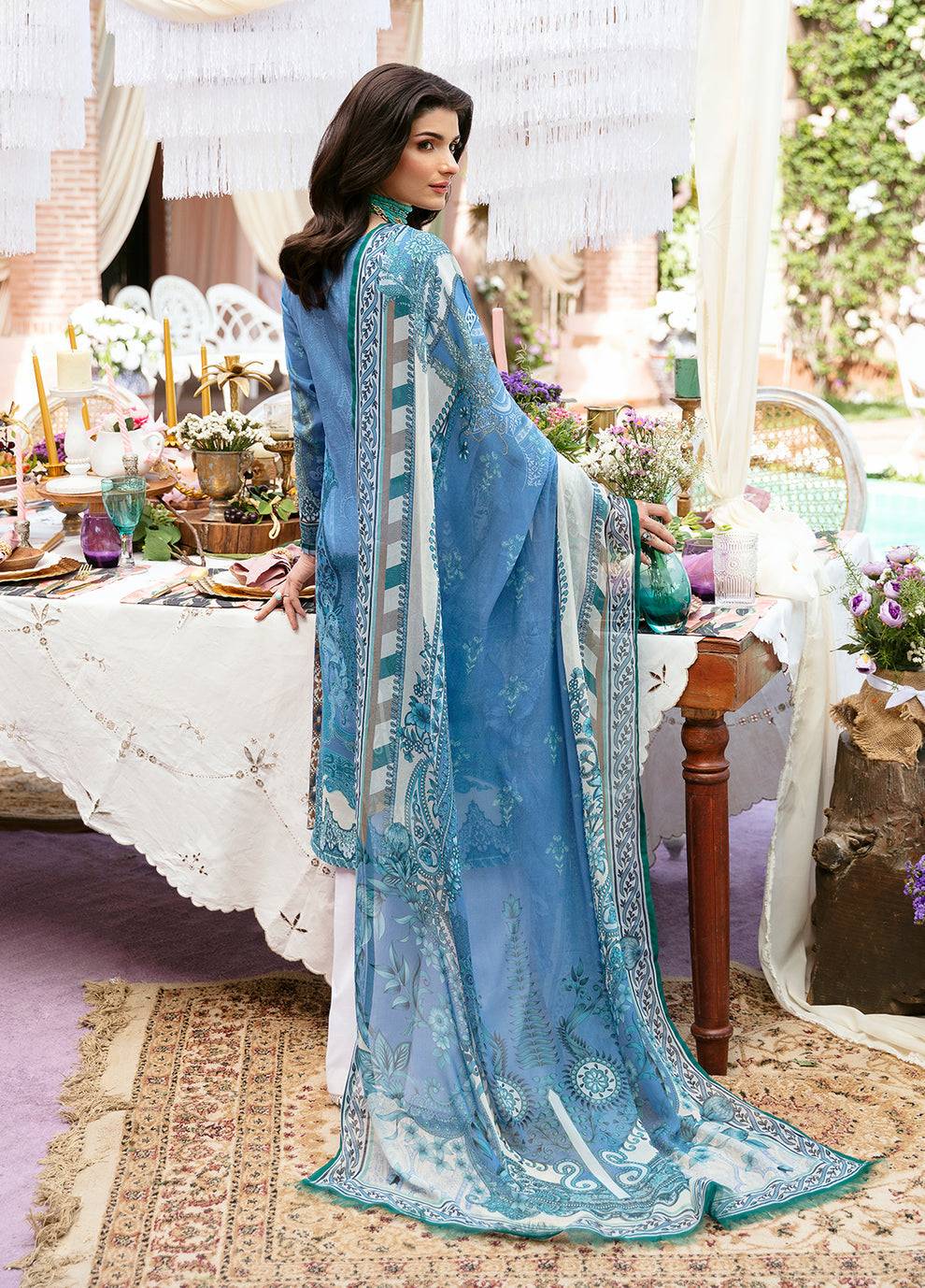 Gulaal | Summer Glow Lawn 24 | ELAINE (GL-L-24V3-07) - Pakistani Designer Dress - by Gulaal | Type: Luxury - 100% Original at Saira Sultan