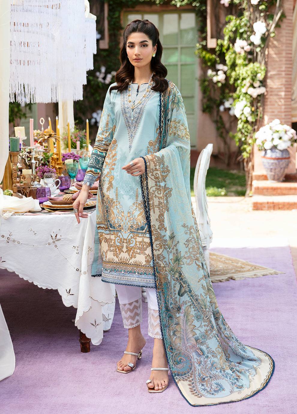 Gulaal | Summer Glow Lawn 24 | AMAYRAH (GL-L-24V3-02) - Pakistani Designer Dress - by Gulaal | Type: Luxury - 100% Original at Saira Sultan