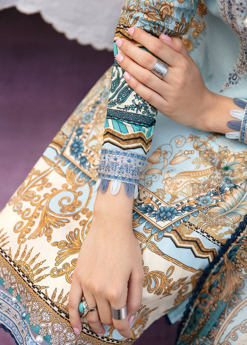 Gulaal | Summer Glow Lawn 24 | AMAYRAH (GL-L-24V3-02) - Pakistani Designer Dress - by Gulaal | Type: Luxury - 100% Original at Saira Sultan