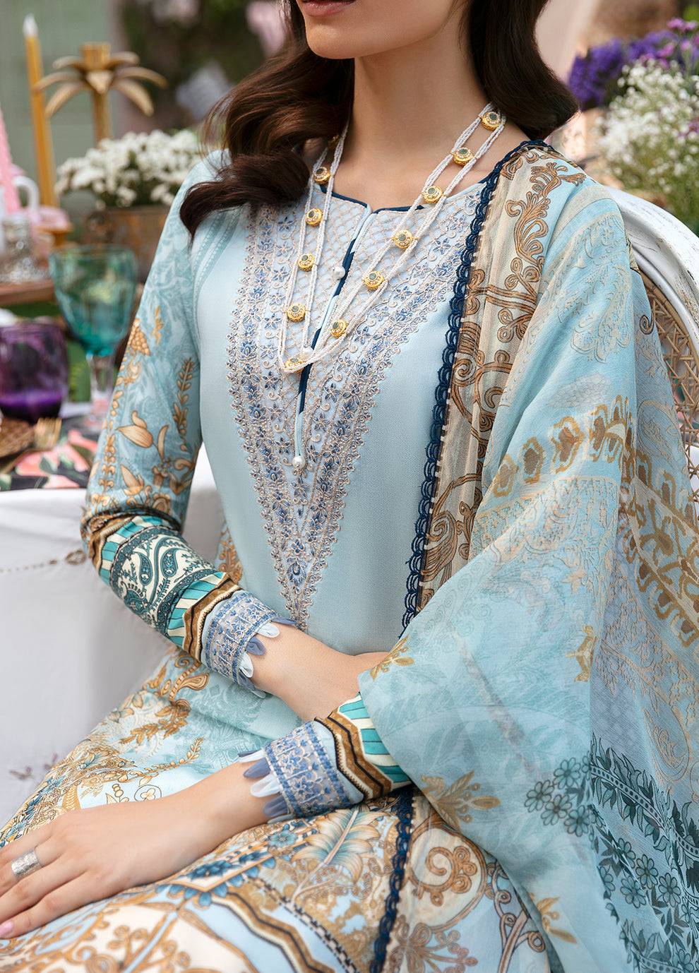 Gulaal | Summer Glow Lawn 24 | AMAYRAH (GL-L-24V3-02) - Pakistani Designer Dress - by Gulaal | Type: Luxury - 100% Original at Saira Sultan